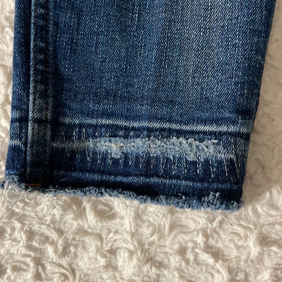 MADEWELL 9" Mid-Rise Skinny Jeans in York Wash Rip and Repair Edition Size 25. - Picture 9 of 16